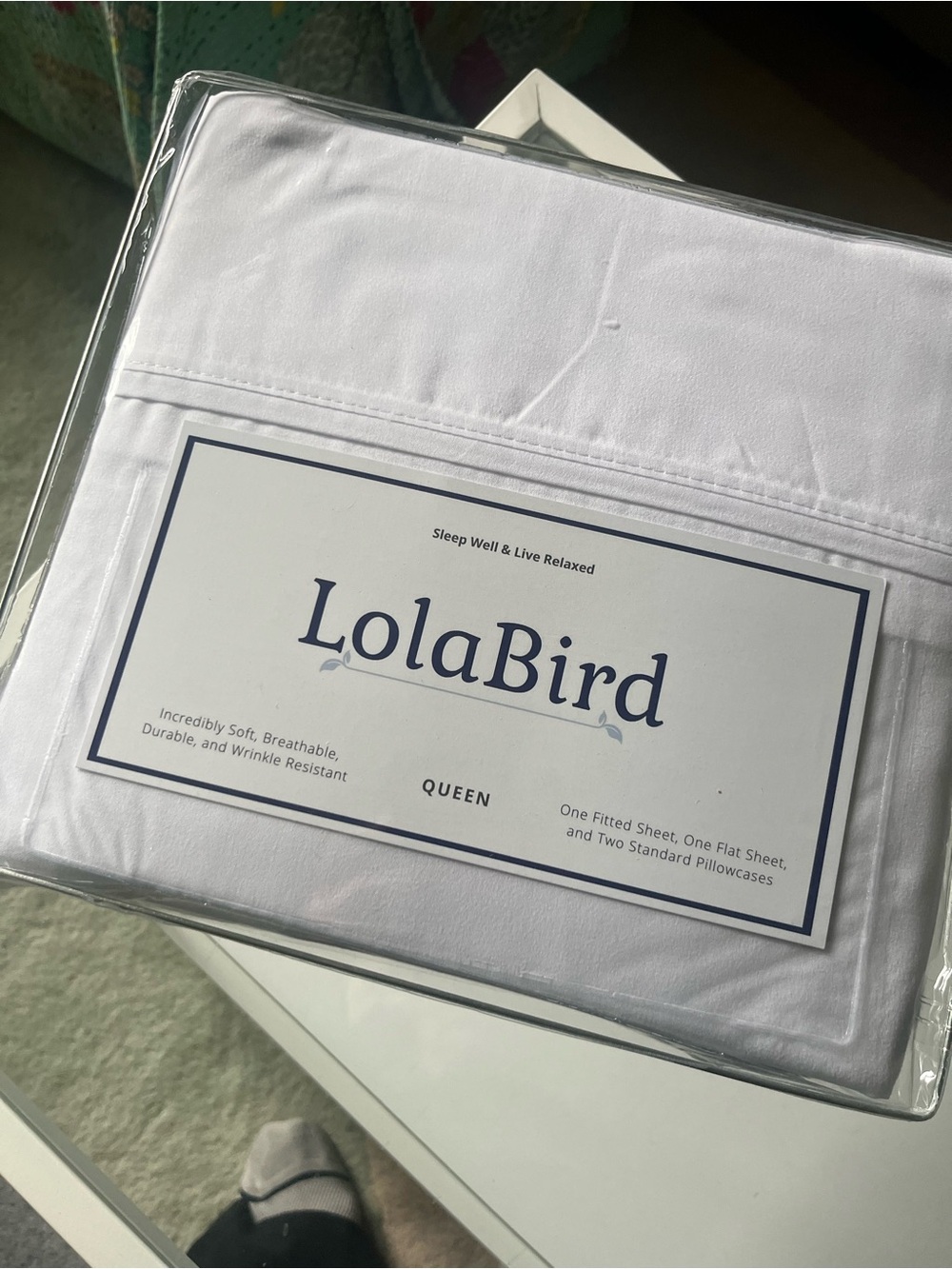 Queen Sheet Set in White - Soft Breathable Bedding